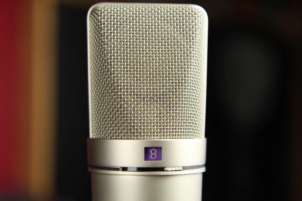 A studio microphone